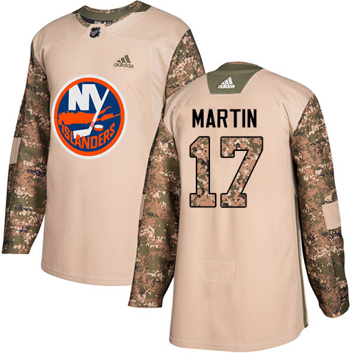 Adidas Islanders #17 Matt Martin Camo Authentic Veterans Day Stitched NHL Jersey
